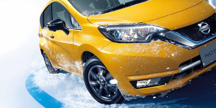 Nissan Note e-POWER All-wheel Drive in snow
